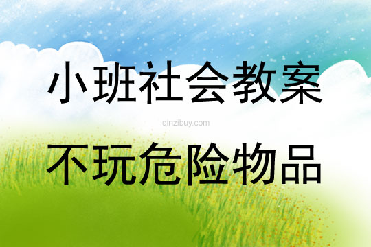 小班社會不玩危險物品教案反思