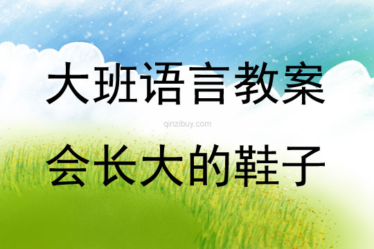 大班語言詩歌活動(dòng)會長大的鞋子教案