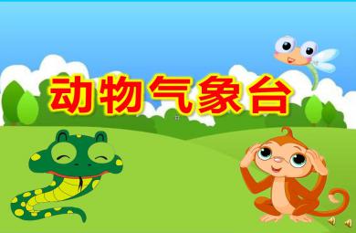 幼兒園動物氣象臺PPT課件