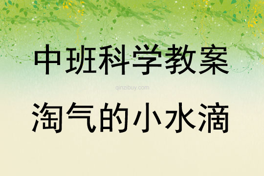中班科學淘氣的小水滴教案