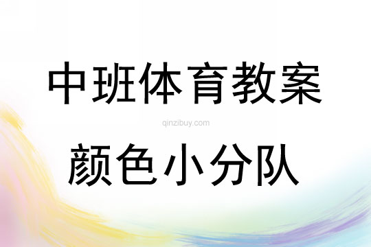 中班體育顏色小分隊教案