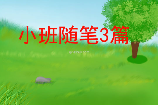 小班隨筆3篇