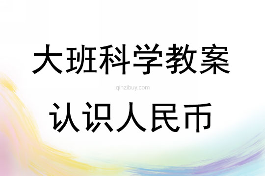 大班科學活動認識人民幣說課稿教案反思