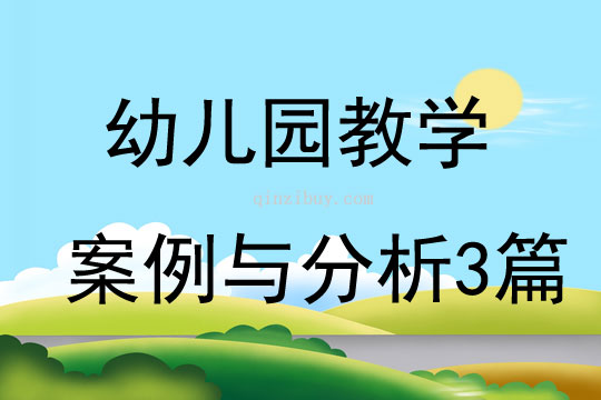 幼兒園教學案例與分析3篇