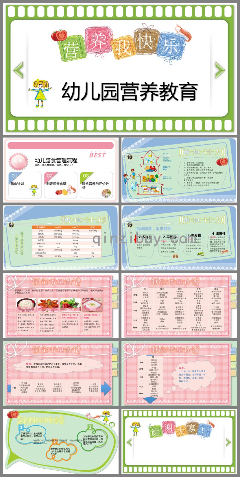 幼兒園營養教育PPT課件