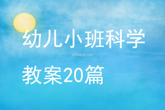 幼兒小班科學(xué)教案20篇