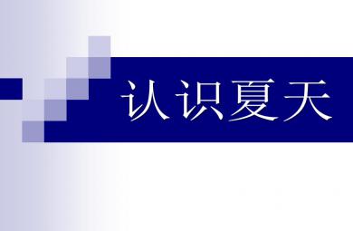 大班科學認識夏天PPT課件