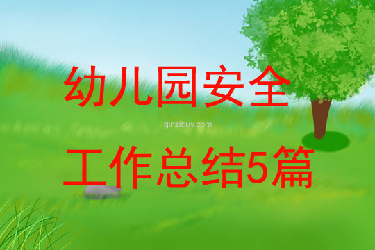 幼兒園安全工作總結(jié)5篇