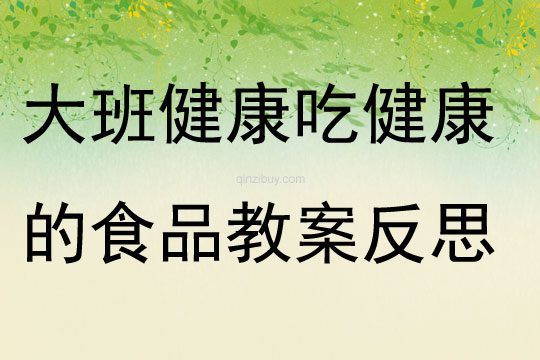 大班健康公開課 健康加油站教案反思
