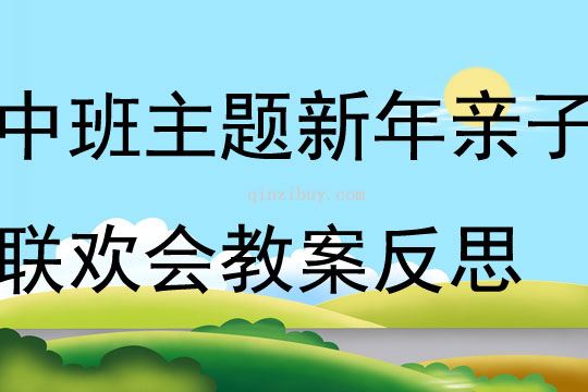 中班主題新年親子聯歡會教案反思