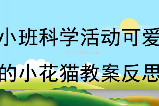 小班科學活動可愛的小花貓教案反思