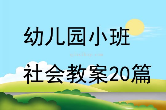 幼兒園小班社會教案20篇