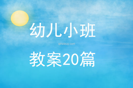 幼兒小班教案20篇