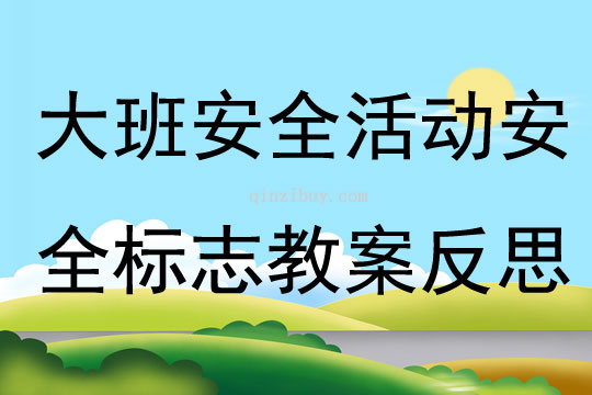 大班安全活動安全標志教案反思