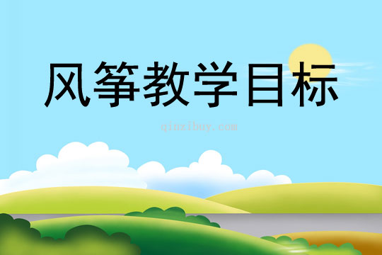 風(fēng)箏教學(xué)目標(biāo)