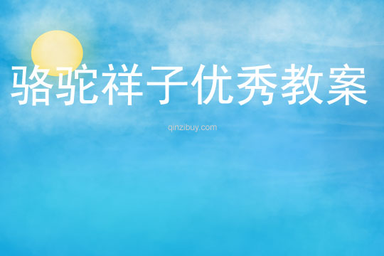 駱駝祥子優秀教案
