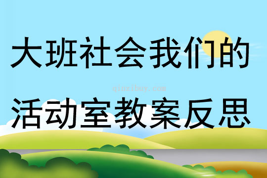 大班社會設(shè)計我們的活動室教案反思