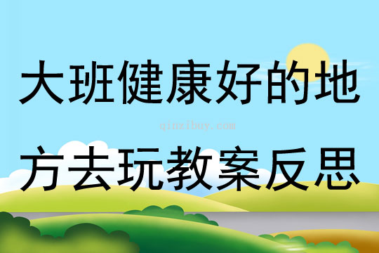 大班健康快到空氣好的地方去玩教案反思