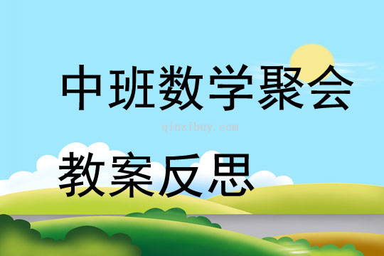 中班數(shù)學(xué)聚會教案反思