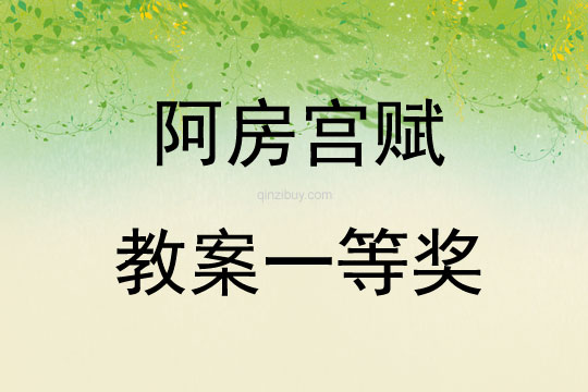 阿房宮賦教案一等獎