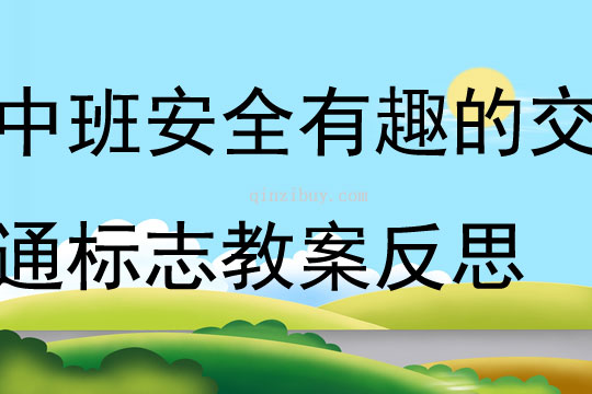 中班安全有趣的交通標(biāo)志教案反思
