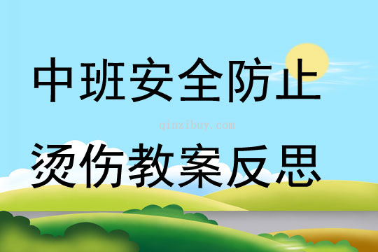 中班安全防止燙傷教案反思