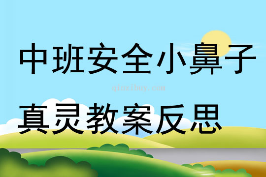 中班安全小鼻子真靈教案反思