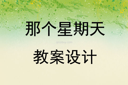 那個(gè)星期天教案設(shè)計(jì)