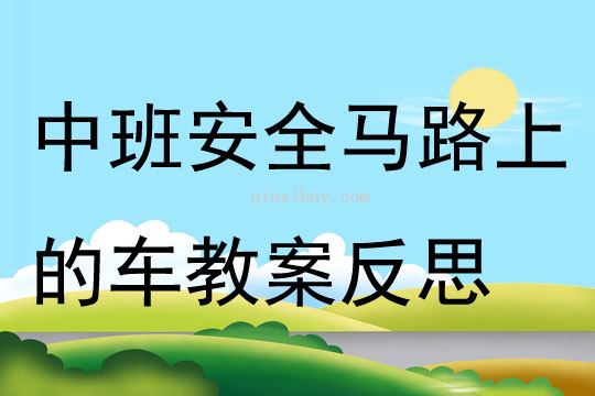 中班安全馬路上的車教案反思