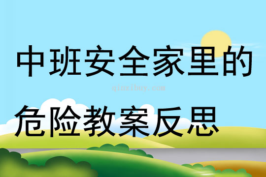 中班安全家里的危險教案反思
