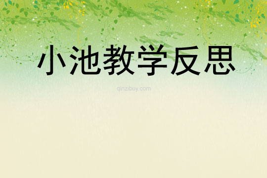 小池教學(xué)反思