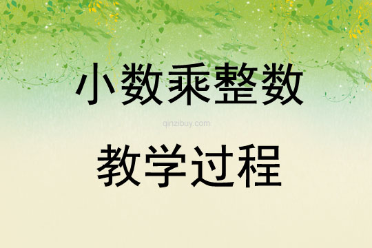 小數(shù)乘整數(shù)教學過程