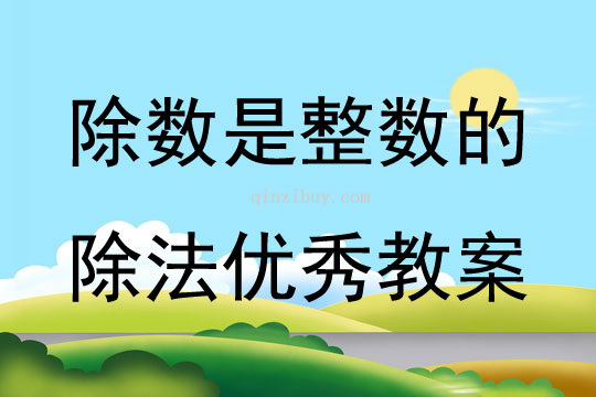 除數是整數的除法優秀教案