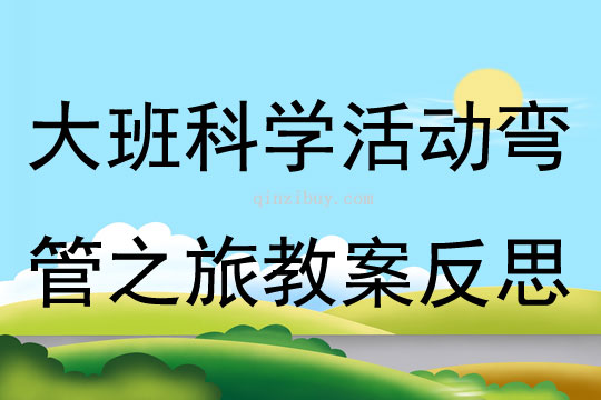 大班科學活動彎管之旅教案反思