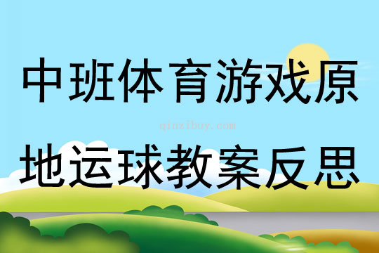中班體育游戲原地運球教案反思