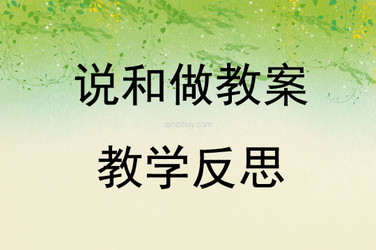 說和做教案教學反思