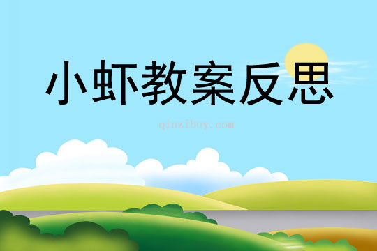 小蝦教案反思