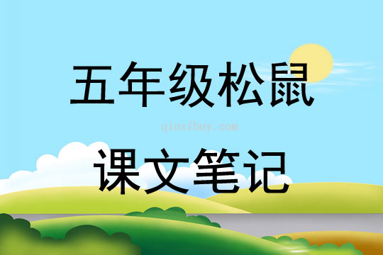 五年級(jí)松鼠課文筆記