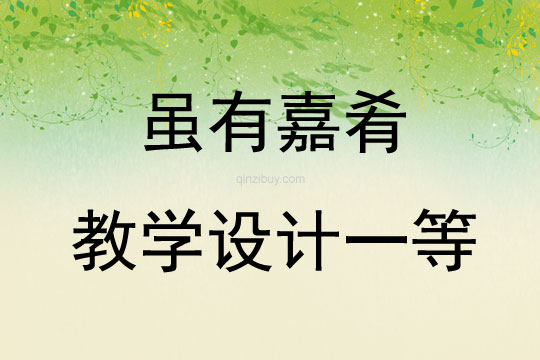 雖有嘉肴教學設計一等