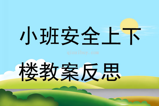 小班安全上下樓教案反思