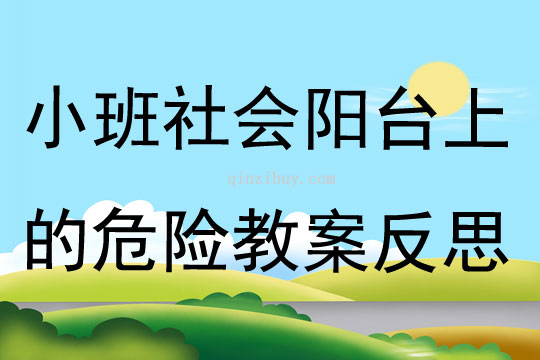 小班社會陽臺上的危險(xiǎn)教案反思
