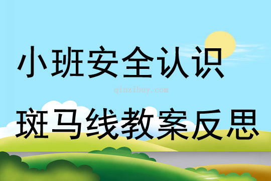 小班安全公開課認識斑馬線教案反思