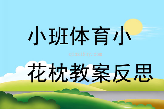 小班體育小花枕教案反思