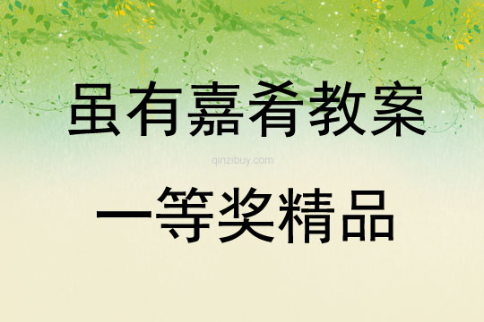 雖有嘉肴教案一等獎精品