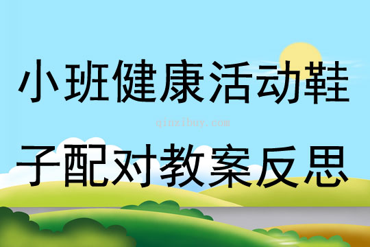 小班健康活動鞋子配對教案反思