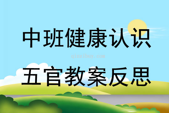 中班健康認識五官教案反思