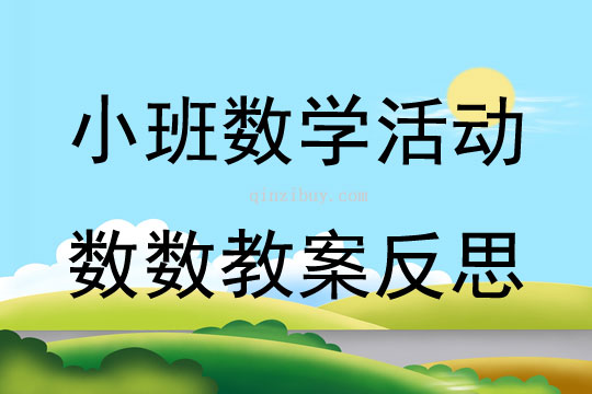 小班數學活動數數教案反思