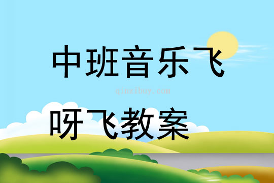 中班音樂飛呀飛教案