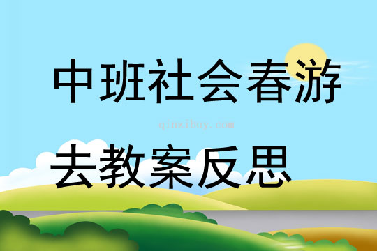 中班社會春游去教案反思