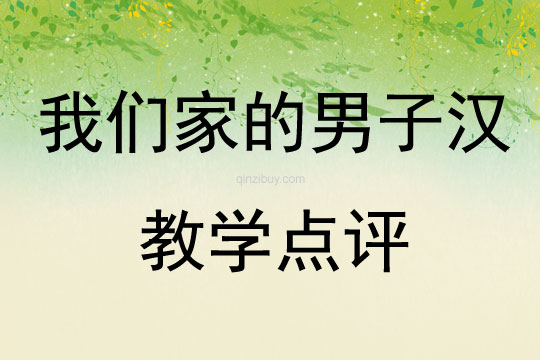 我們家的男子漢教學(xué)點(diǎn)評